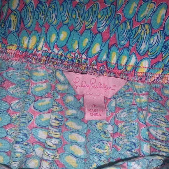Lilly Pulitzer Ricky Multi Clam Jam Tiered ruffled  Pull on skirt spring M $89 - Picture 9 of 9